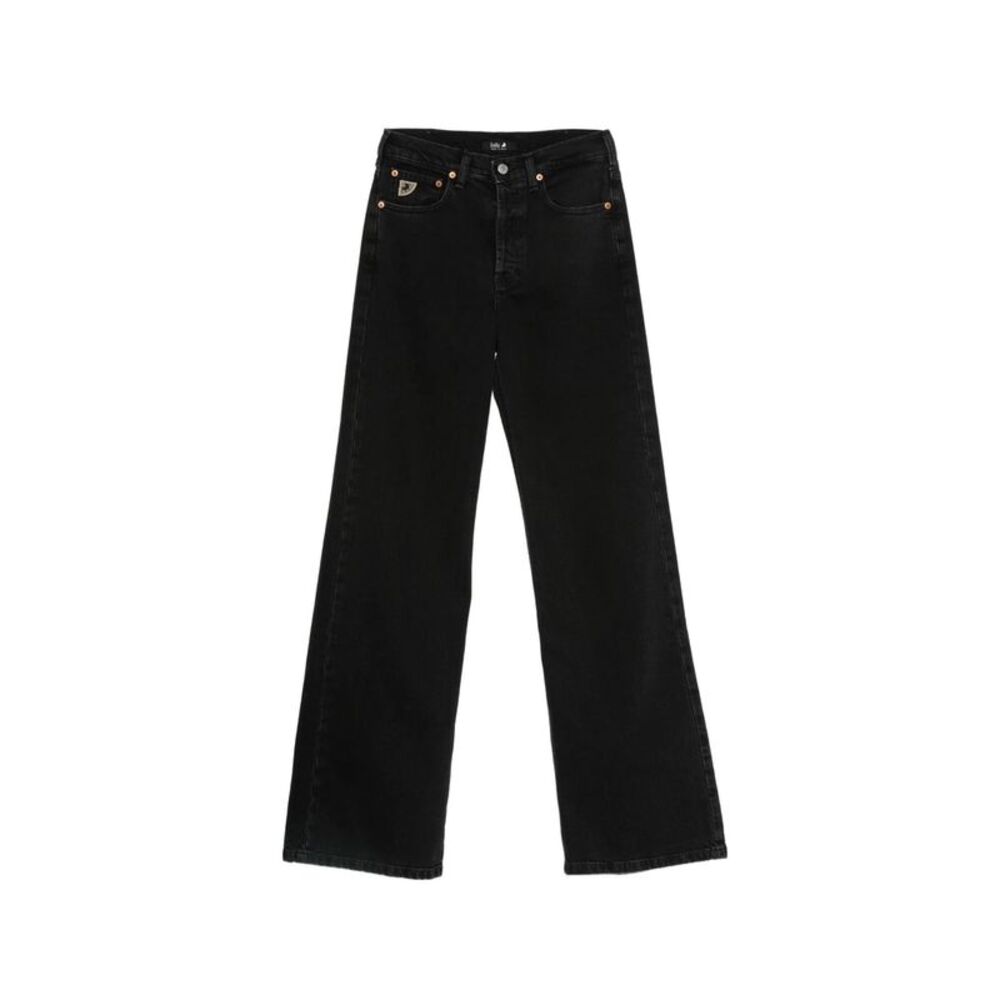 Lois Jeans Black Denim - Wide-Leg Jeans Women